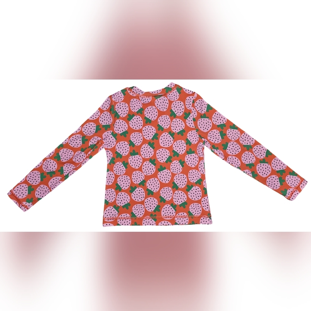 Hanna Andersson Girls Strawberry Rash Guard Shirt Swim Top UV Sz 5 - Picture 3 of 14